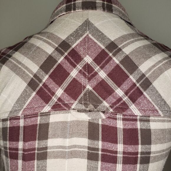 Vintage Plaid Flannel Shirt Dress - Picture 2 of 14